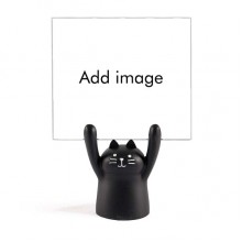Memo Holder Cartoon Black Cat Stand Decoration