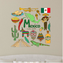 Mexcio Symbol Illustration Decal Wall Sticker
