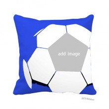 Square Washable Football Throw Pillow Cushion Case