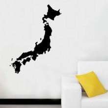 日本地图墙贴