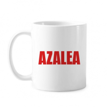 Azalea Flower Red Mug White Pottery Classic Cerac Cup Handle 350ml Azalea Flower Red Mug White Pottery Classic Cerac Cup Handle 350ml
