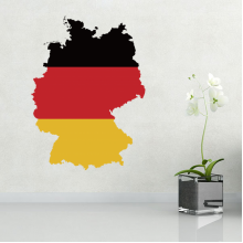 Germany flag map sticker