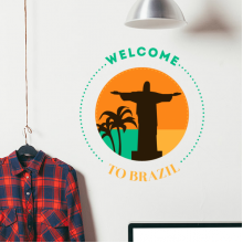 Welcome to Brazil wall sticker