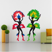 Brazil dancing girl wall sticker Brazil dancing girl wall sticker