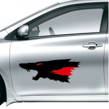 Cool Wolf Decal Car Sticker