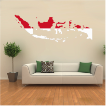 indsia flag map decal wall sticker
