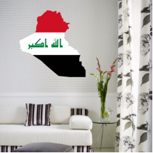  Flag Map Decal Wall Sticker