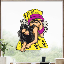 Sexy girl wall sticker