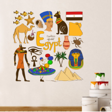 Egypt illustration wall sticker