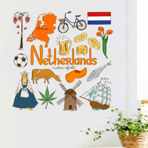 Netherland Symbol Illustration Decal Wall Sticker