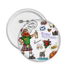 Scotland Drunken Man Badge