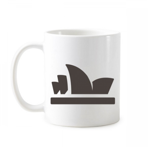 Australia Flavor City Landmark Sydney Opera House Outline Classic Mug White Pottery Cerac Cup Milk Coffee With Handles 350 ml
