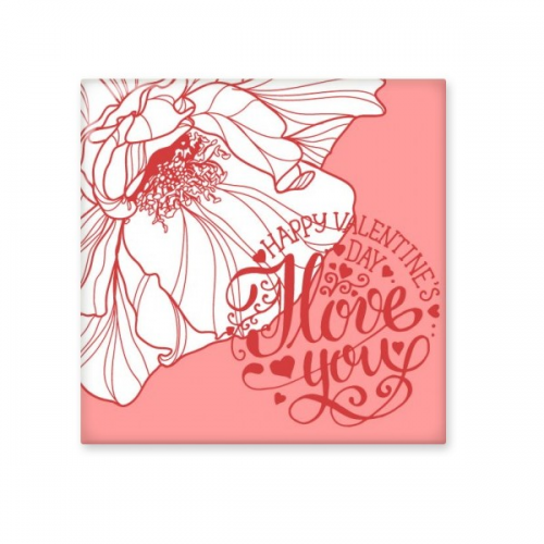 Pink Happy Valentine's Day Love You with Rose Flower Illustration Pattern Cerac Bisque Tiles for Decorating Bathroom Decor Kitchen Cerac Tiles Wall Tiles Pink Happy Valentine's Day Love You with Rose Flower Illustration Pattern Cerac Bisque Tiles for Decorating Bathroom Decor Kitchen Cerac Tiles Wall Tiles
