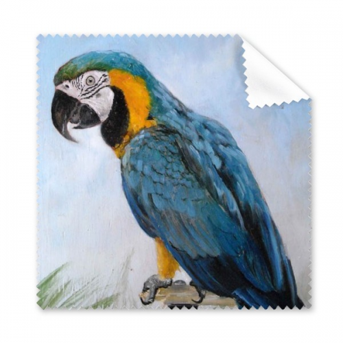oil painting parrot bird figure illustration pattern glasses cloth cleaning cloth ph screen cleaner 5pcs