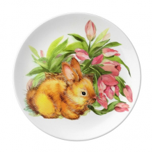 bunny1Dessert Plate Decorative Porcelain 8 inch Dinner Home