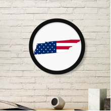  the united states of ameusa map stars and stripes flag shape round simple picture frame art prints of paintings home wall decal