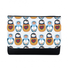 Russia Doll Poster Matryoshka Country Culture Multi-Function Faux Leather Wallet Card Purse Russia Doll Poster Matryoshka Country Culture Multi-Function Faux Leather Wallet Card Purse
