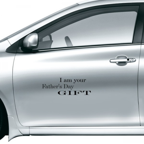 爸爸的礼物父亲节快乐短语 车贴贴花后视镜门把手汽车贴纸装饰贴纸礼物礼品