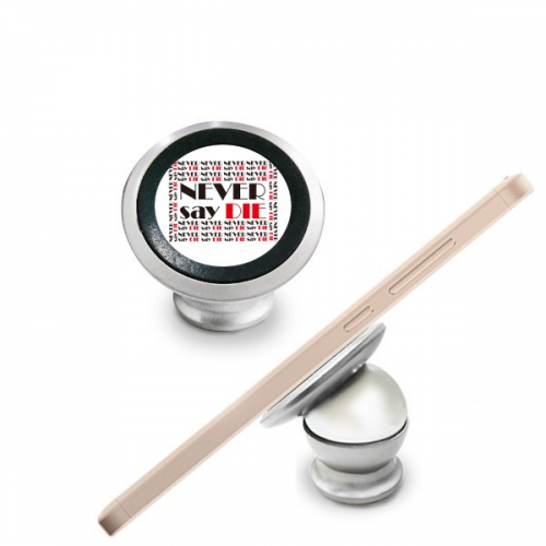 slogan never say die magnetic ph mount car dashboard holder for cell ph 360 degree rotation 