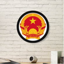 越南亚洲国徽 圆形简约装饰画家居装饰画框礼品礼物