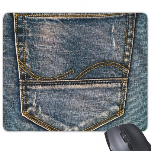 Pocket Denim Jean Cowboy Lining Textile Mouse Pad Non-Slip Rubber Mousepad Game Office Pocket Denim Jean Cowboy Lining Textile Mouse Pad Non-Slip Rubber Mousepad Game Office