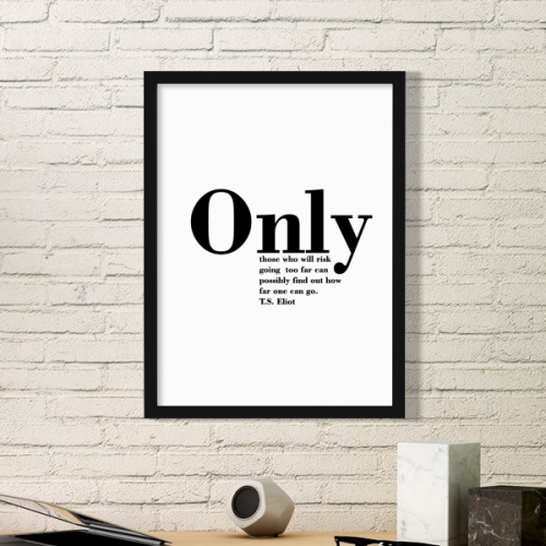 Inspirational Quote About Life By T.S. Eliot Simple Picture Frame Art Prints Paintings Home Wall Decal 