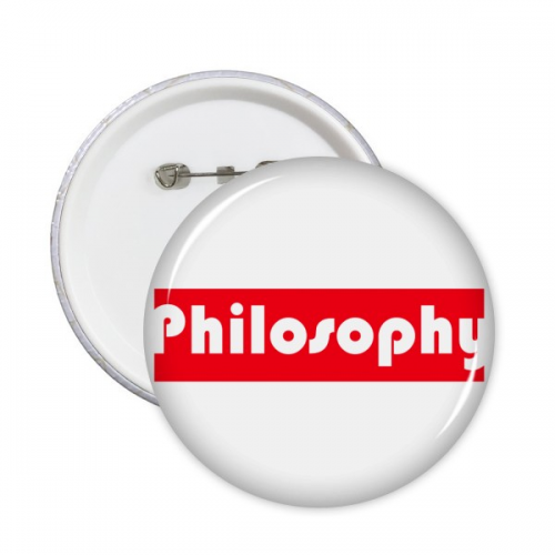 大专专业学科哲学红色字 圆形徽章胸章胸牌装饰挂牌礼物5件