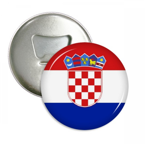 croatia national flag eu country bottle opener fridge magnet emblem multifunction badge