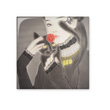 beauty black cat chinese style watercolor cerac tile glossy decal ged brick adorn st beauty black cat chinese style watercolor cerac tile glossy decal ged brick adorn st