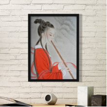 一场风花雪月的事插画 黑色简约装饰画家居装饰画框礼品礼物