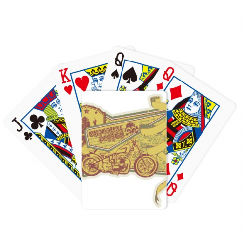 Graffiti Street Culture Yellow Motorcycle Pattern Poker Playing Magic Card Fun Board Game