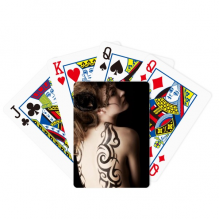 Tattoo Brunette Beauty Body PaintingPoker Playing Magic Card Fun Board Game