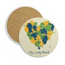 Shaped my lovely brazil brazil coaster cup mug tabletop protection absorbent st Shaped my lovely brazil brazil coaster cup mug tabletop protection absorbent st
