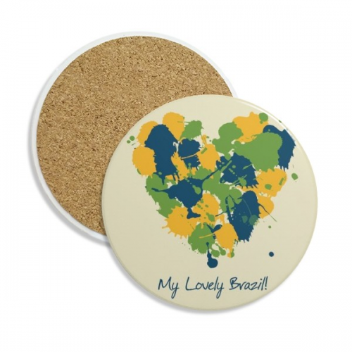 Shaped my lovely brazil brazil coaster cup mug tabletop protection absorbent st Shaped my lovely brazil brazil coaster cup mug tabletop protection absorbent st