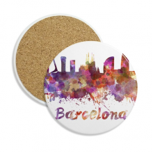 barcelona spain city watercolor coaster cup mug tabletop protection absorbent st barcelona spain city watercolor coaster cup mug tabletop protection absorbent st
