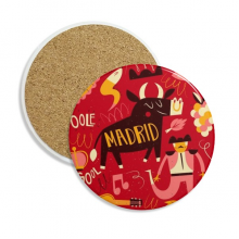 madrid spanish bullfight music fiesta coaster cup mug tabletop protection absorbent st madrid spanish bullfight music fiesta coaster cup mug tabletop protection absorbent st