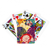 Flowers Dots Pattern Chinese Japanese Style Asia Poker Playing Magic Card Fun Board Game