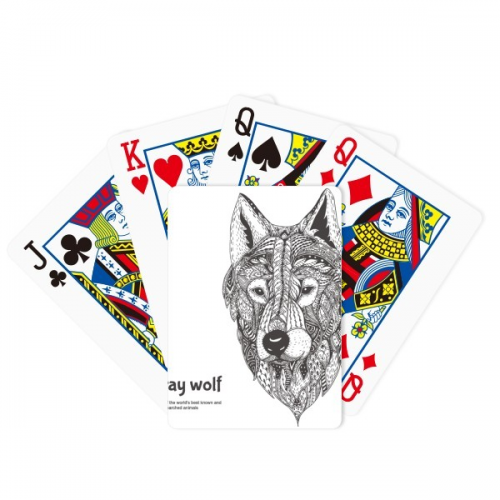 绘画狐狸朋友陪伴绅士 扑克牌休闲纸牌游戏纪念礼物