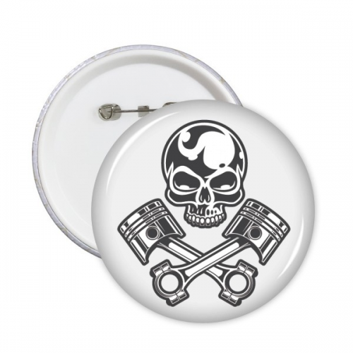 挡风镜骷髅头摩托车纹样 圆形徽章胸章胸牌装饰挂牌5件礼物 挡风镜骷髅头摩托车纹样 圆形徽章胸章胸牌装饰挂牌5件礼物