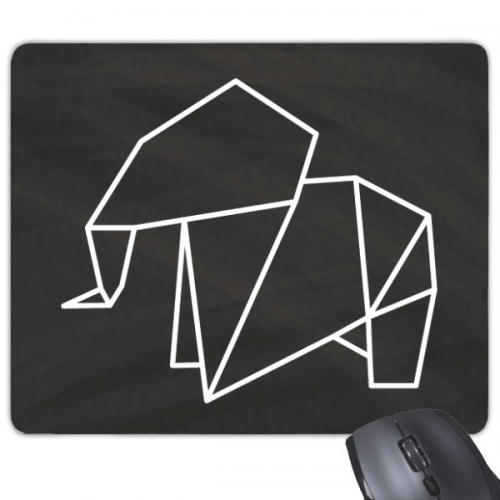 抽象大象几何折纸图形 游戏办公防滑橡胶鼠标垫礼物