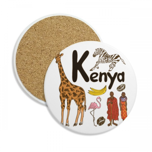 kenya national symbol landmark pattern coaster cup mug tabletop protection absorbent st kenya national symbol landmark pattern coaster cup mug tabletop protection absorbent st