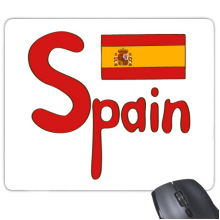 Spain National Flag Red Pattern Mouse Pad Non-Slip Rubber Mousepad Game Office