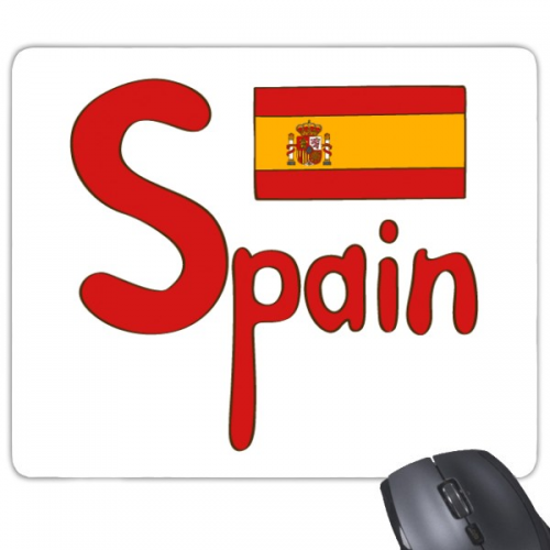 Spain National Flag Red Pattern Mouse Pad Non-Slip Rubber Mousepad Game Office