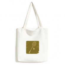 Sport Badnton Illustration Pattern Tote Canvas Bag Shopping Satchel Casual Handbag