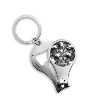 many chips casino illustration pattern nail nipper  key chain bottle opener clipper