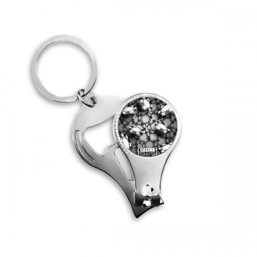 many chips casino illustration pattern nail nipper key chain bottle opener clipper many chips casino illustration pattern nail nipper key chain bottle opener clipper