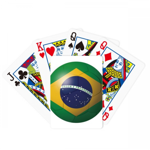 Brazil National Flag Soccer Football Poker Playing Magic Card Fun Board Game Brazil National Flag Soccer Football Poker Playing Magic Card Fun Board Game