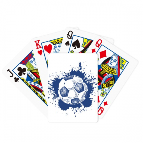 Ink Cartoon Football Blue Soccer Poker Playing Magic Card Fun Board Game Ink Cartoon Football Blue Soccer Poker Playing Magic Card Fun Board Game