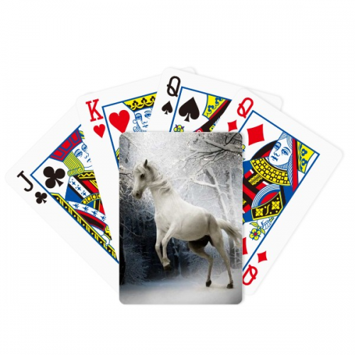 白马树木自然景色 斗地主扑克牌纸牌桌游戏纪念礼物 白马树木自然景色 斗地主扑克牌纸牌桌游戏纪念礼物