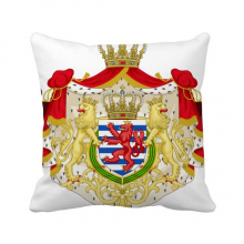 Luxembourg National Emblem Country Symbol Throw Pillow Sleeping Sofa Cushion Cover